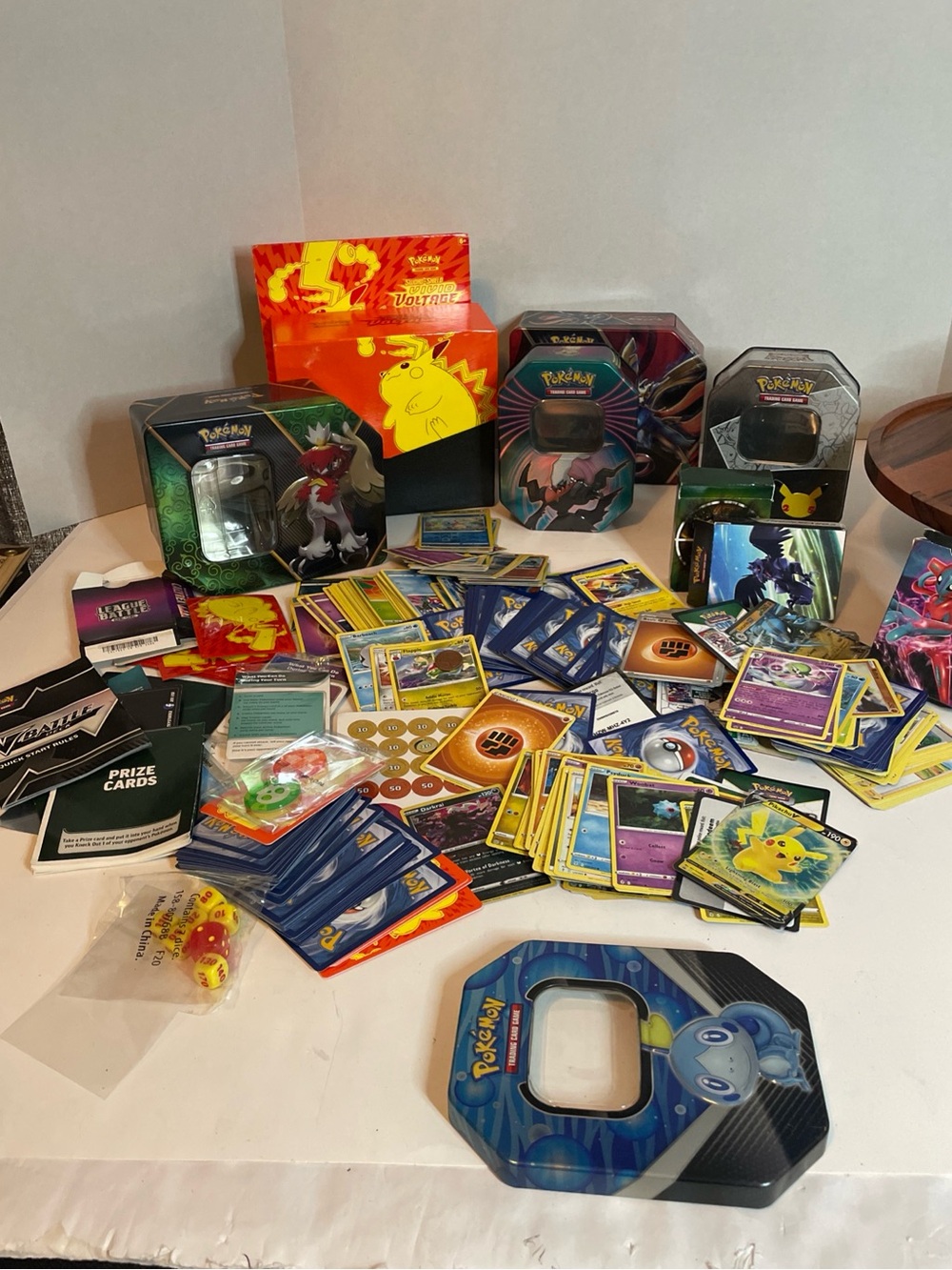 Pokémon Cards And Tins Lot. I Don’t Know Much About Pokémon Cards. Sold As Seen.